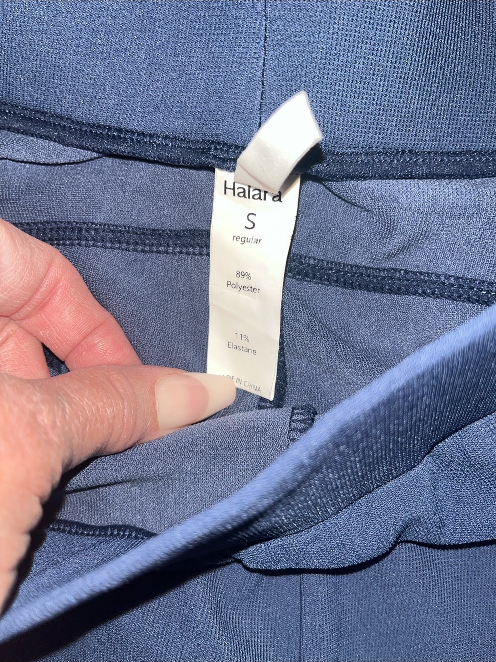 HALARA Navy Wide Leg Women's Pants - Picture 3 of 7